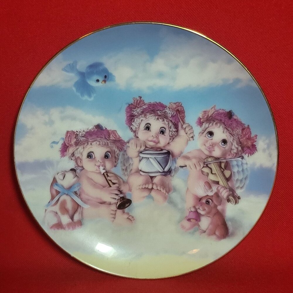 Vintage Dreamsicles Recital Angel Cherub Collectible Plate 1994 COA